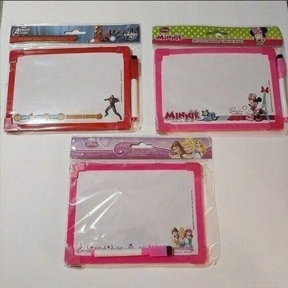DRY ERASE BOARDS W/MARKER-SET OF 3-NEW - Picture 1 of 5